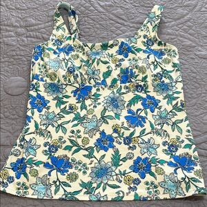 Lands' End Floral Tankini top 10D
